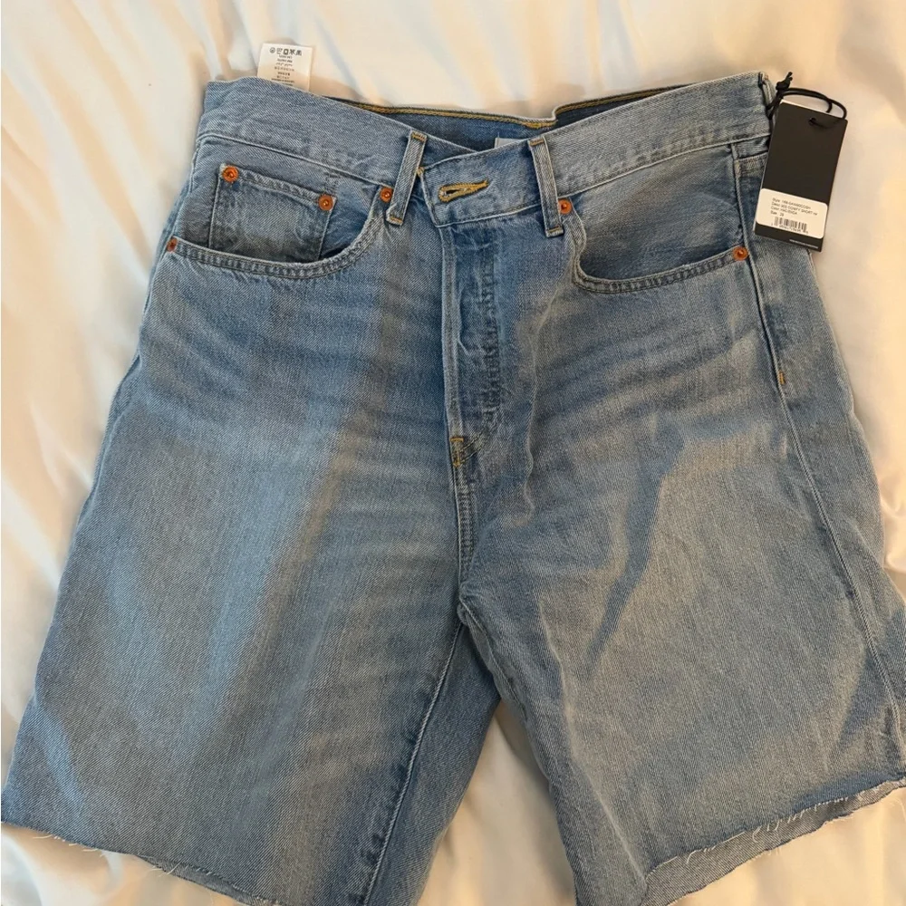 Re/Done Light Blue 90s Comfort Jean Shorts - Picture 7 of 10